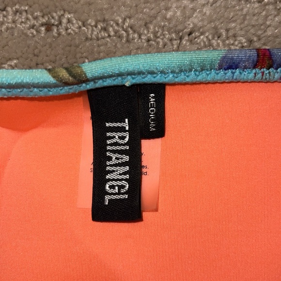 TRIANGL Bird and Flower Printed Neoprene Bikini Bottoms - Picture 2 of 3